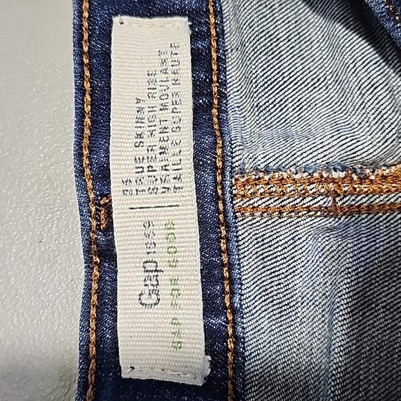 Gap dark wash 25x25 high rise skinny jeans - Picture 6 of 7